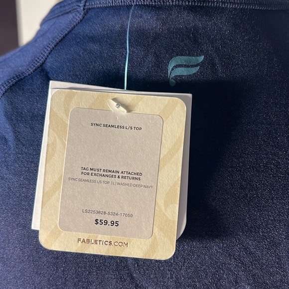 FABLETICS NWT sync seamless washed deep navy - Picture 4 of 8
